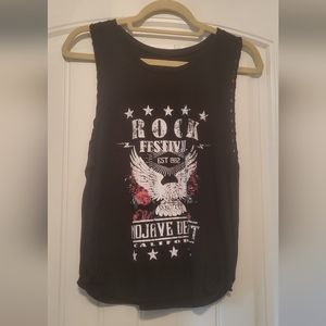 Womens black tank top